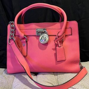 Michael Kors Hamilton Saffiano Leather Medium Satchel